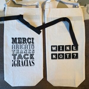 Bag All brand - set of 2 fabric bottle carriers